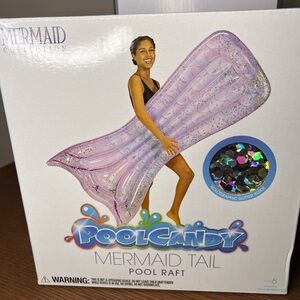 PoolCandy Mermaid Tail Pool Raft